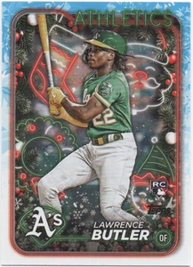 Lawrence Butler 2024 TOPPS HOLIDAY BASEBALL Base RC #H4 Athletics - Picture 1 of 2