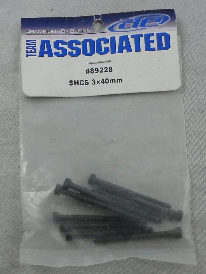Team Associated 3x40mm Cap Head Screws (10pcs) ASC89228 - Image 1 of 1