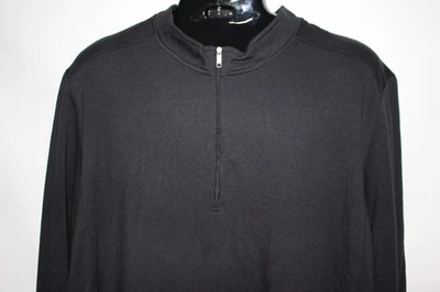 OGIO MEN'S BLACK PERFORMANCE STRETCH 1/2 ZIP L/S TOP SZ:  4XL 4X PRE-OWNED - Image 1 of 2