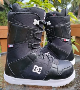 DC Phase Snowboard Boots Men's 9.5 Black Red Lace System Unilite Sole Sportswear - Picture 1 of 19