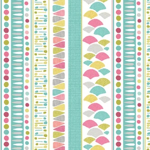 Choose To Shine Coordinate - Wish Stripe by Benartex - 50 cms - 100% Cotton - Picture 1 of 1