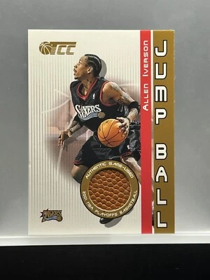 2001-02 Topps Champions and Contenders TCC Allen Iverson Jump Ball Game Used - Image 1 of 2