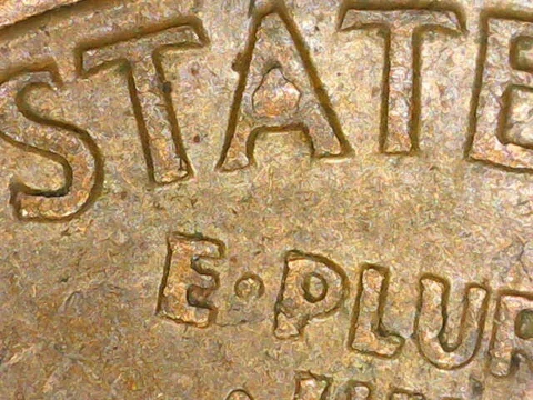 1961 D Penny w/Die chip Cover