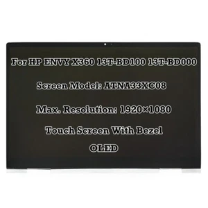 ATNA33XC08 OLED LCD Touch Screen Assembly for HP ENVY X360 13T-BD100 13T-BD000 - Picture 1 of 5