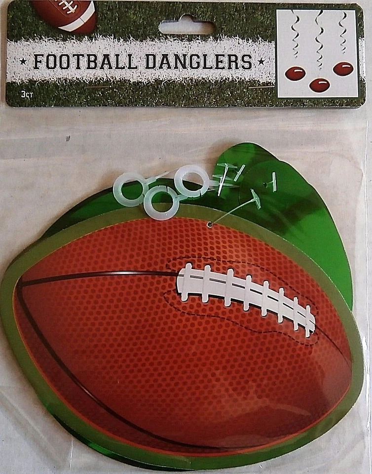 Football Danglers  3 Pieces - Image 1 of 1