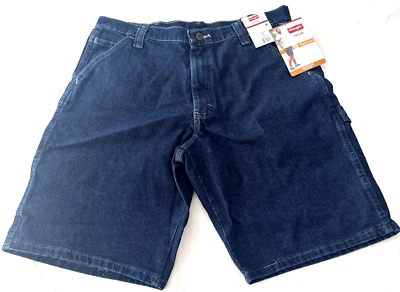 WRANGLER 5 Star Carpenter Blue Denim Shorts Flex Men's Size 48 NWT Stretch - Image 1 of 4