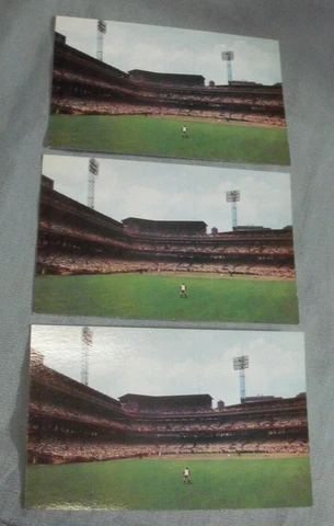 1960s, Forbes Field Postcard lot (3), ALL SAME, Roberto Clemente in Right Field Cover