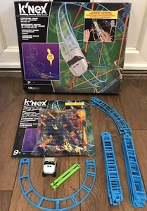 KNEX Crossfire Chaos Roller Coaster Set Slingshot Launcher 536 pcs BOX INS Track - Picture 1 of 24