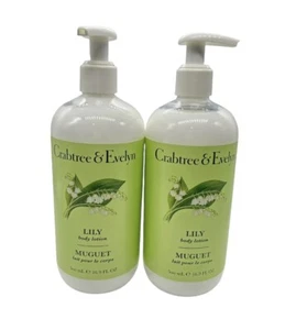 Crabtree & Evelyn LILY Loción Corporal 16.9 OZ Lote de 2 Botellas NUEVO - Imagen 1 de 5