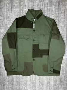 ENGINEERED GARMENTS Giacca Logger, UOMO LARGE, Tuta Patchwork, Verde, USA - Foto 1 di 8