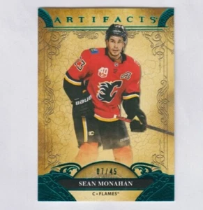Sean Monahan 2020-21 UPPER DECK ARTIFACTS AQUA PARALLEL /45 CALGARY FLAMES - Picture 1 of 1
