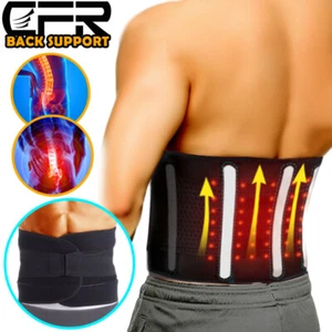 Lower Back Brace Lumbar Support Adjustable Waist Belt Pain Relief For Men Women - Picture 1 of 11