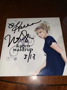 3/17 Autograph 5 Song CD From Karen Waldrup For Any Fans Out There - Picture 1 of 6