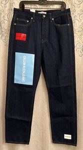 Calvin Klein CKJ030 High Rise "American Classic" Denim Blue Jeans Size 32"x30" - Picture 1 of 11