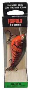 Rapala OG Series Slim 6 OGS06 RCW Red Crawdad 2-3/4" 14g 1/2 oz. 6 ft. - Picture 1 of 5