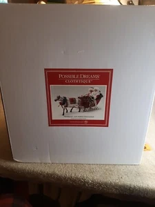 Santa's One Horse Open Sleigh RARE Out Of Print Department 56 Possible Dreams - Picture 1 of 9