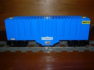 Lego Train Corrugated Box Car Custom City 9V RC Power Functions 60052 7939 10219 - Picture 1 of 2