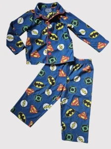 * Pijama de franela manga larga JUSTICE LEAGUE niños talla 3T - Imagen 1 de 3