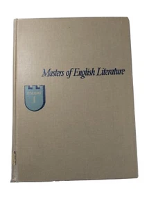 "Masters Of English Literature" Vol. 1 Vintage Hardcover Book 1942 - Picture 1 of 4