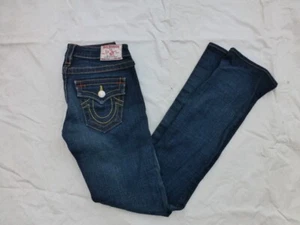 WOMENS TRUE RELIGION BILLY JEANS SIZE 26x33 #5111 - Picture 1 of 3