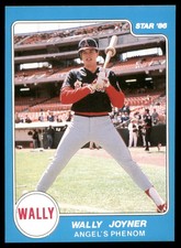 1986 Star Wally Joyner Stickers (Blue) Stretched #NNO RC NM/MT or Better