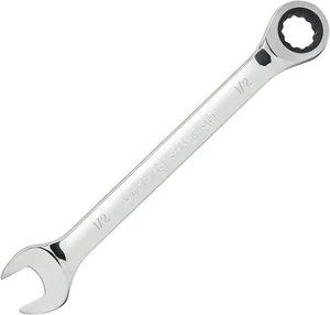 1/2 Inch Ratcheting Combination Wrench SAE 72 Teeth 12 Point Ratchet Box Ende... - Picture 1 of 6