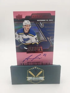 Nikita Alexandrov 2022-23 UD Credentials Autograph Debut Ticket Access Pink /99 - Picture 1 of 3