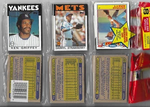 2 RACK PACKS 1986 TOPPS Baseball DARRYL STRAWBERRY TOP Card & 1987 TOPPS BOTTOM - Picture 1 of 2
