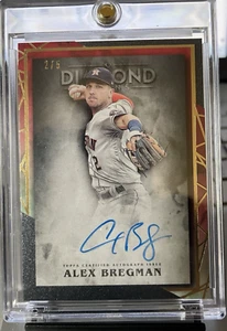 Topps Diamond Icons 2022 Alex Bregman 2/5 tinta azul en tarjeta automática Houston Astros - Imagen 1 de 2