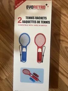 Evoretro 2 Pack Tennis Racket Attachment For Nintendo Switch NEW NEVER USED - Picture 1 of 9