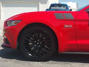 Ford Mustang Fender Hash Stripes Small Style Vinyl Graphics Decal 2010 2011 - Picture 1 of 4