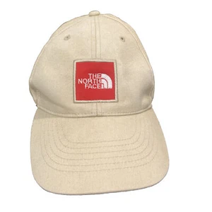 The North Face Unisex Classic Sport Baseball Cap Beige Red Logo Snapback OS - Picture 1 of 8