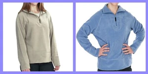 Woolrich ~ Clarksville Women's Zip Neck Fleece Sweatshirt $62 NWT - Picture 1 of 3