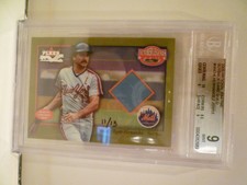2005 FLEER NATIONAL PASTIME BUYBACK GAME USE 11/13 KEITH HERNANDEZ BGS 9 NY METS