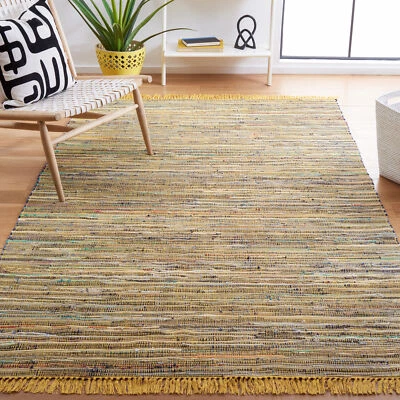 Safavieh Rag Rug YELLOW / MULTI 3' X 5' Area Rug - RAR121H-3 - Image 1 of 3