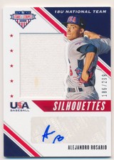2020 USA BB Stars/Stripes Silhouettes Signature Jersey #27 Alejandro Rosario/299