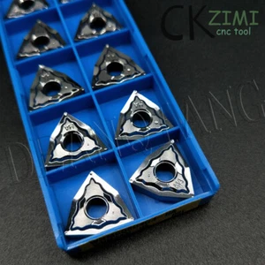 For Aluminum NEW 10Pcs WNMG080404-HA H01 WNMG431MA CNC Carbide Turning Inserts  - Picture 1 of 7