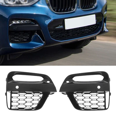 1Pair Front Fog Light Frames For BMW X3 X4 G01 G02 Grille Trim 2018 2019 2020 — 第 1/4 张图片