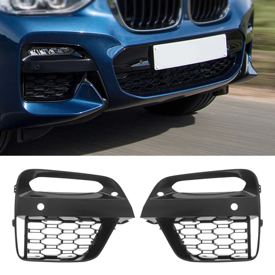 1Pair Front Fog Light Frames For BMW X3 X4 G01 G02 Grille Trim 2018 2019 2020 — 第 1/4 张图片