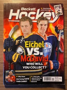 Beckett Hockey Nov. 2015: Eichel vs McDavid, Who will collect? no label - Picture 1 of 1