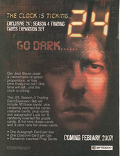 2006 PRINT AD ART - TV Show 24 Season 4 Trading Cards Artbox Jack Bauer