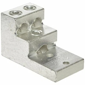 Burndy K21A36U2 Stacked Lug, Aluminum, 3-Conductor, 2-Hole Mount - Picture 1 of 3