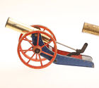 Antik Blechspielzeug Militär Große Kanone um 1900 sehr gut erhalten Holz Räder