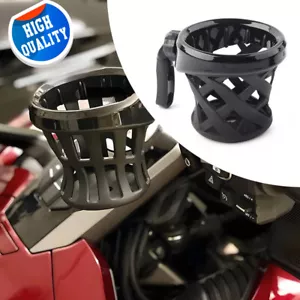 Black Motorcycle Front Handlebar Cup Holder Drink Kit For Honda Gold Wing GL1800 - Bild 1 von 11