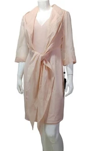 Adrianna Papell Women's Organza and Crepe Jacket Dress Women's Size 8 - Picture 1 of 12