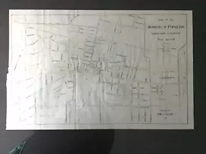 1921 antique map Borough of Princeton Mercer county New Jersey - Picture 1 of 7