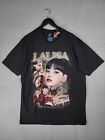 T-shirt LaLisa noir rose coréen musique pop chanteuse brillante taille foncée XL rapté