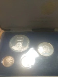 1971 JAMAICA Proof Set Franklin Mint 7 pc .925 Silver Coin w/COA - Picture 1 of 5