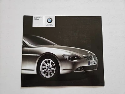 BMW 6 SERIES COUPE CABRIOLET PRICE LIST SALES BROCHURE 2006 - Image 1 of 3