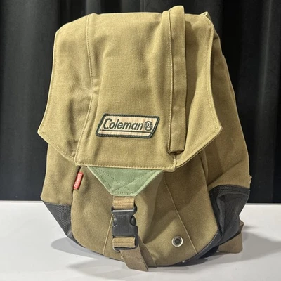 Холщовый рюкзак Coleman (средний) — винтажный стиль, б/у - Изображение 1 из 4